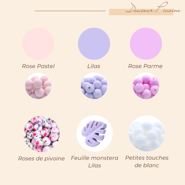 Anneau de dentition Douceur Pivoine – Image 2